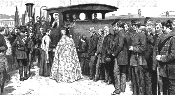 ''Blessing a Railway in Spain; Opening the Aguilas Branch of the Great Southern of Spain Railway', 1 Creator: Unknown.