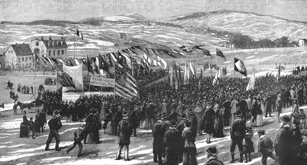 ''The Fisheries Question in NewFoundland, Demonstration against the French Fishing in British Waters Creator: Unknown.