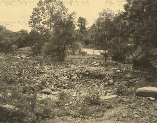 Ruins of Hill house, Scott's Hill, Falmouth, 1928. Creator: Frances Benjamin Johnston.