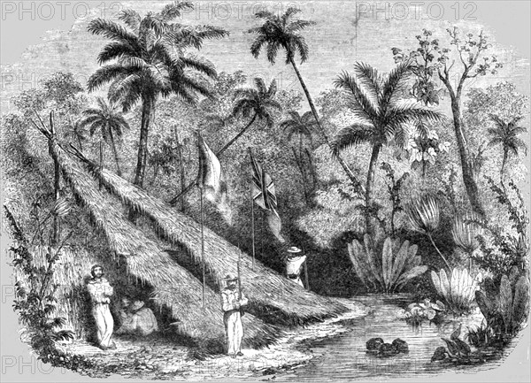 'Anglo-French Station at the Isthmus of Panama for forming a canal between the Atlantic...', 1854. Creator: Unknown.
