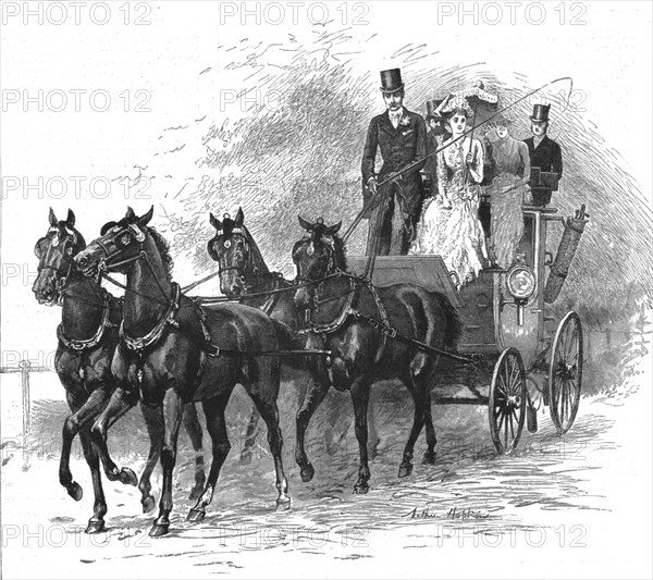 'My First Season'; A Drive to Hurlingham, 'I had a box seat next to Sir Guy who is very proud of his Creator: Arthur Hopkins.