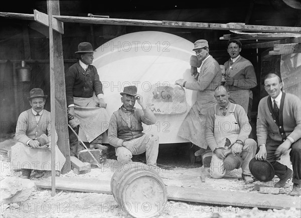 Columbus Memorial Construction, 1912. Creator: Harris & Ewing.