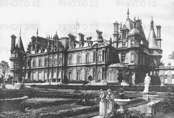 ''Waddesdon Manor, The Country Seat of Baron Ferdinand De Rothschild to which The Queen has just pai Creator: Unknown.