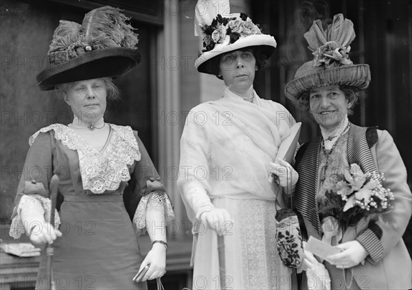 Dolly Madison Breakfast - Mrs. Pickford, Mrs. Champ Clark, Mrs. C.H. Mcdonnell, 1912. Creator: Harris & Ewing.