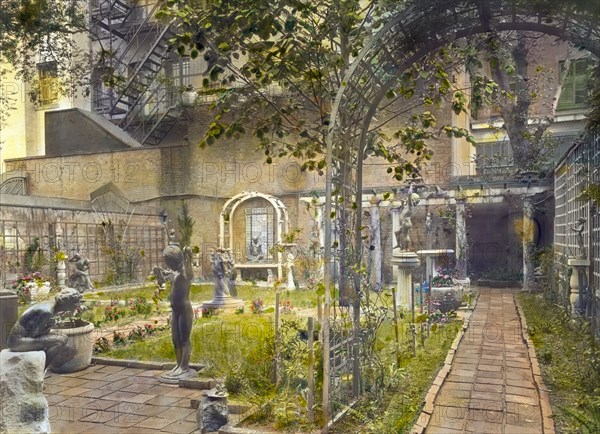 The Touchstone Garden, New York, New York, 1919. Creator: Frances Benjamin Johnston.