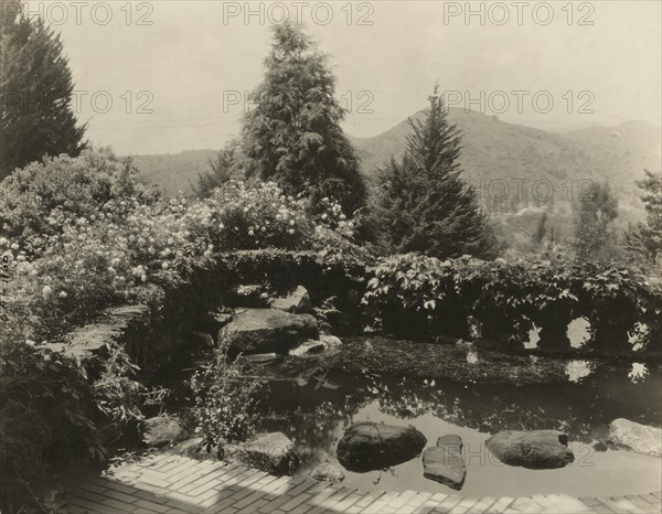 David Berry Gamble house, 4 Westmoreland Place, Pasadena, California, 1917. Creator: Frances Benjamin Johnston.