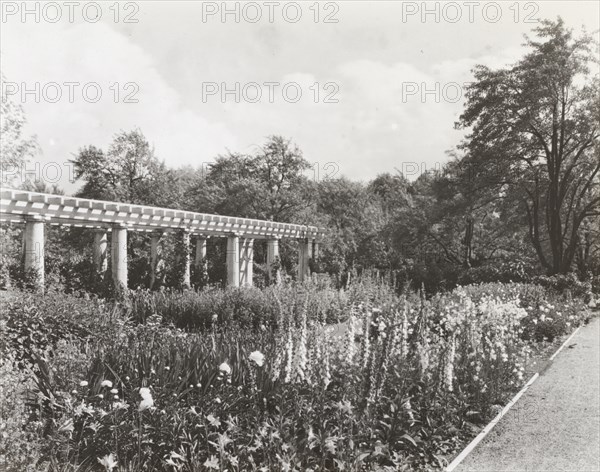 Lake Terrace, John Stoughton Newberry, Jr., house, 99 Lake Shore Drive, Grosse Pointe..., 1917. Creator: Frances Benjamin Johnston.