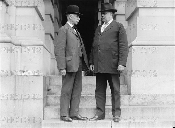 Moses Edwin Clapp, Senator From Minnesota, Right, with James C. Haynes, Mayor of Minneapolis, 1911. Creator: Harris & Ewing.
