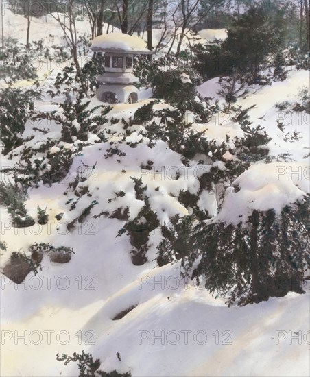 Quiet Corner, John Wesley Baxter house, Dublin and Hill Roads, Greenwich, Connecticut, 1920. Creator: Frances Benjamin Johnston.