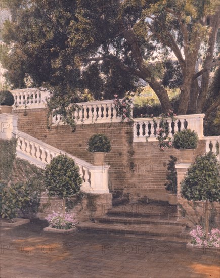 Mrs. Francis Lemoine Loring house, 700 South San Rafael Avenue, Pasadena, California, 1917. Creator: Frances Benjamin Johnston.