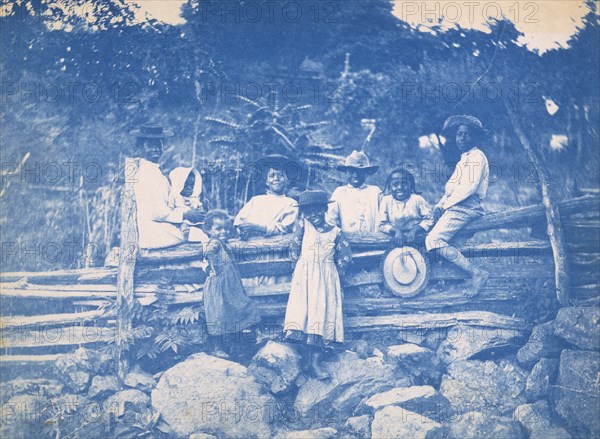 Snicker's Gap. Watching the stage go by, between 1900 and 1901. Creator: Frances Benjamin Johnston.