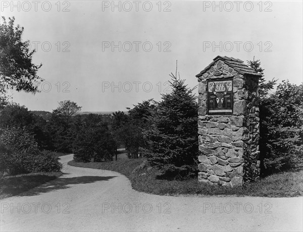 Surprise Valley Farm, Arthur Curtiss James property, Beacon Hill Road, Newport, Rhode Island, 1917 Creator: Frances Benjamin Johnston.