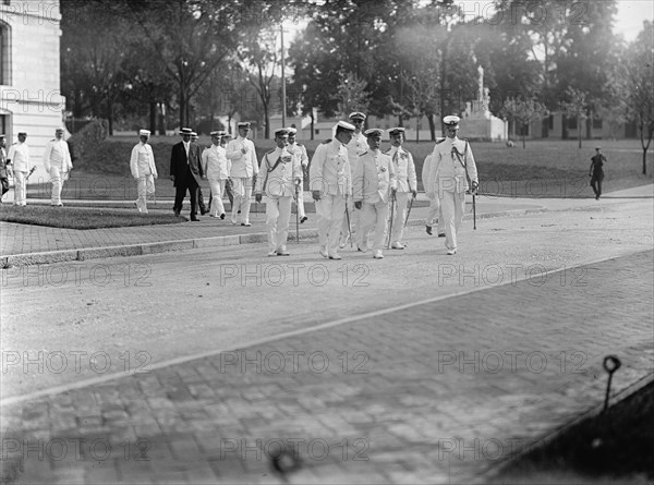 Marshal-Admiral...Togo Heihachiro and Captain John H. Gibbons, U.S.Navy, Annapolis, Maryland, 1911. Creator: Harris & Ewing.