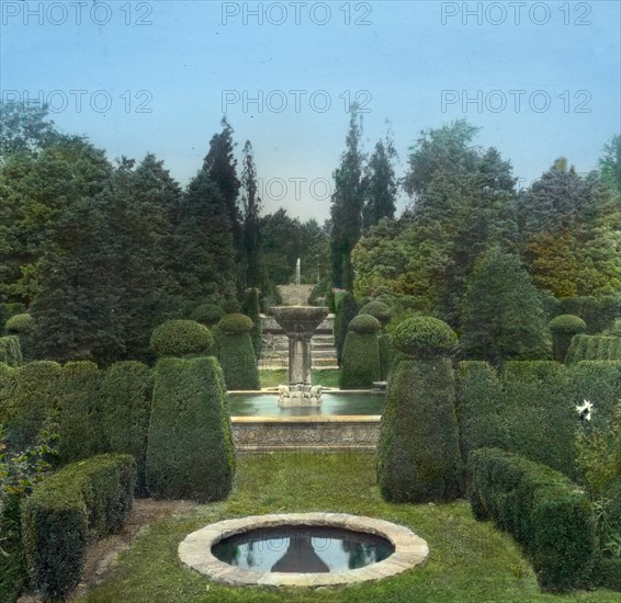 Andorra, William Warner Harper house, Wyndmoor, Pennsylvania, 1919. Creator: Frances Benjamin Johnston.