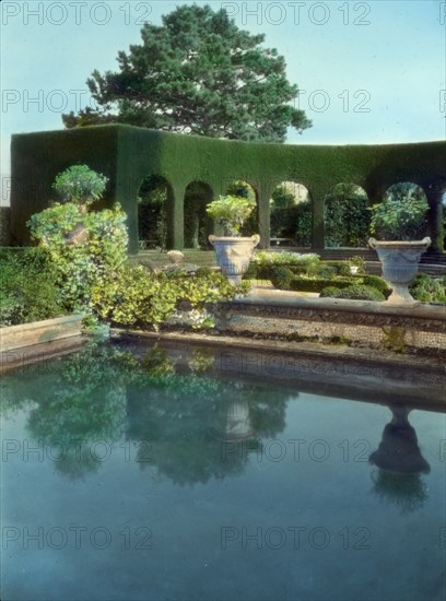 Villa Gamberaia, Settignano, Tuscany, Italy, 1925. Creator: Frances Benjamin Johnston.