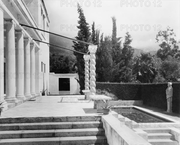 El Fureidis, James Waldron Gillespie house, Parra Grande Lane, Montecito, California, 1917. Creator: Frances Benjamin Johnston.