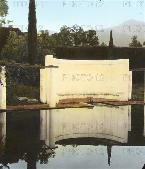 El Fureidis, James Waldron Gillespie house, Parra Grande Lane, Montecito, California, 1917. Creator: Frances Benjamin Johnston.