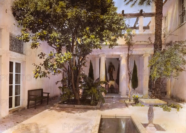 El Fureidis, James Waldron Gillespie house, Parra Grande Lane, Montecito, California, 1917. Creator: Frances Benjamin Johnston.