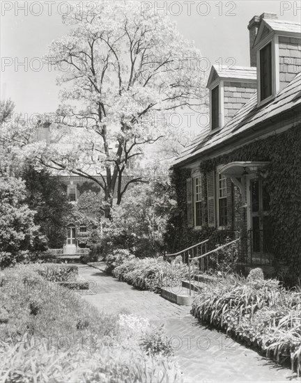 York Hall, Captain George Preston Blow, Route 1005 and Main Street, Yorktown, Virginia, 1929. Creator: Frances Benjamin Johnston.