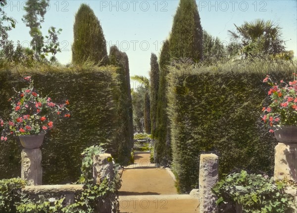 Glendessary, Robert Cameron Rogers house, Glendessary Lane, Santa Barbara, California, 1917. Creator: Frances Benjamin Johnston.