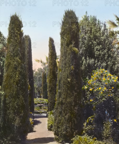 Glendessary, Robert Cameron Rogers house, Glendessary Lane, Santa Barbara, California, 1917. Creator: Frances Benjamin Johnston.