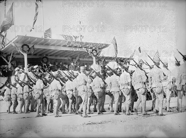 Columbus Memorial. Parade At Unveiling, 1912. Creator: Harris & Ewing.