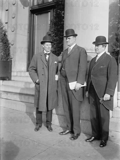 John A. Dix, Governor of New York, with His Successor, Sulzer, and Governor Tener...1912. Creator: Harris & Ewing.