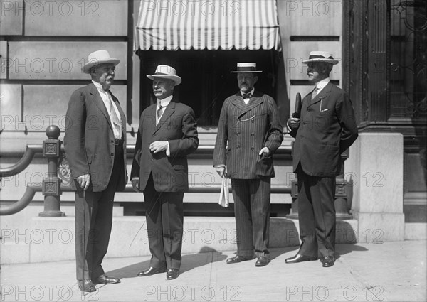 U.S. Steel Corporation, Lindaburg, Richard, Ream, Norman B., Roberts, Percival, Gary..., 1912. Creator: Harris & Ewing.