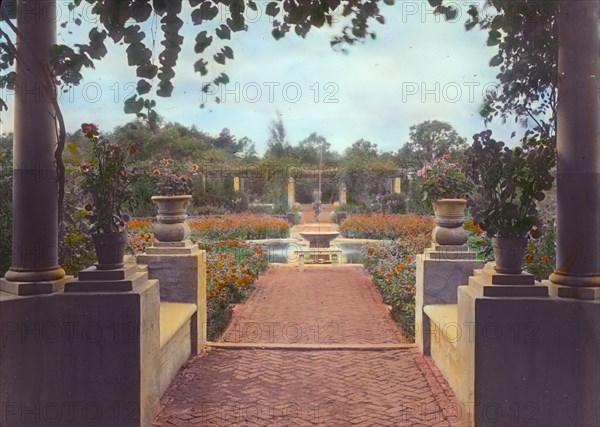 Pre`s Choisis, Albert Herter house, Georgica Pond, East Hampton, New York, 1913. Creator: Frances Benjamin Johnston.