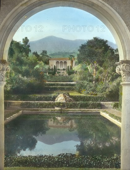 Las Tejas, Oakleigh Thorne house, 170 Picacho Road, Montecito, California, 1923. Creator: Frances Benjamin Johnston.