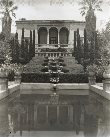 Las Tejas, Oakleigh Thorne house, 170 Picacho Road, Montecito, California, 1923. Creator: Frances Benjamin Johnston.