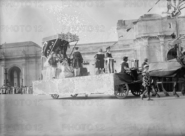 Columbus Memorial. Parade At Unveiling, 1912. Creator: Harris & Ewing.