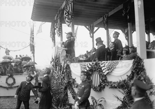 John Paul Jones Statue unveiling, Admiral George Dewey, U.S.N., 1912. Creator: Harris & Ewing.