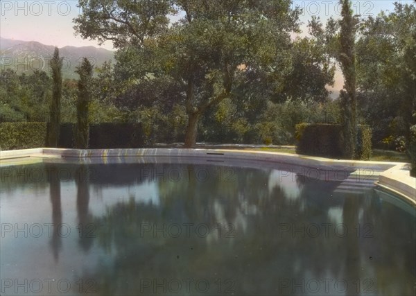 Arcady, George Owen Knapp house, Sycamore Canyon Road, Montecito, California, 1917. Creator: Frances Benjamin Johnston.