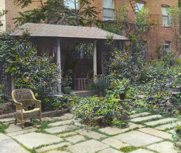 Flagstones, Charles Clinton Marshall house, 117 West 55th Street, New York, between 1921 and 1922. Creator: Frances Benjamin Johnston.