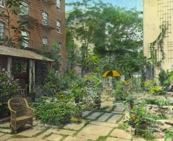 Flagstones, Charles Clinton Marshall house, 117 West 55th Street, New York, between 1921 and 1922. Creator: Frances Benjamin Johnston.