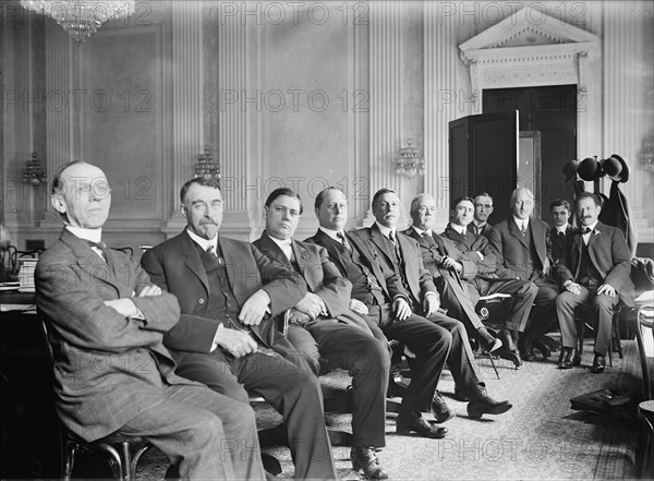 Special Subcommitte of Banking And Currency To Investigate 'Money Trusts,'..., 1912. Creator: Harris & Ewing.