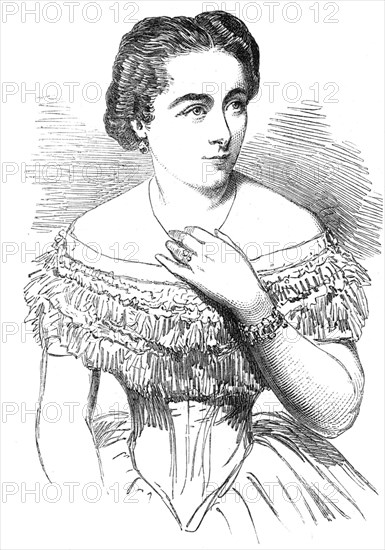Madame Marie Cabel - drawn by Baugniet, 1854. Creator: Unknown.