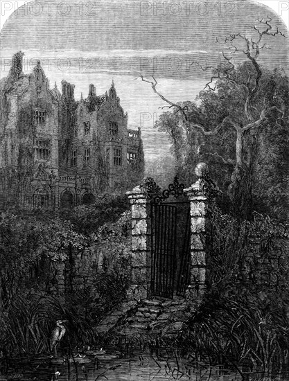The Haunted House - drawn by S. Read, 1854. Creator: W. J. Linton.