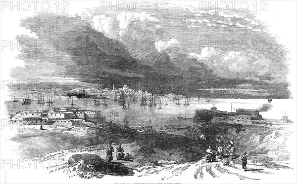 Sebastopol, sketched from Fort Constantine, 1854. Creator: Unknown.