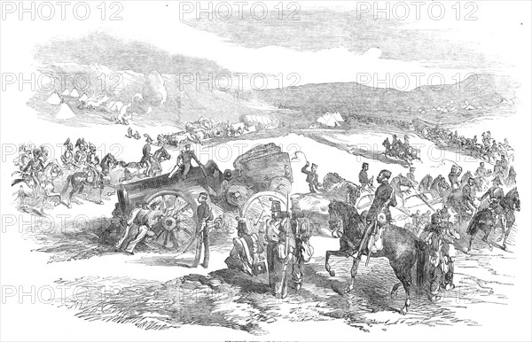 Heaving Guns, at Balaclava, 1854. Creator: Unknown.