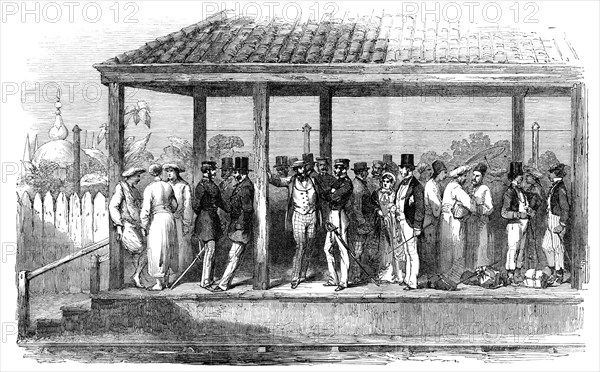 An Indian Railway Station, 1854. Creator: Unknown.