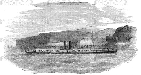 The Four-Paddle-Wheel Danube Steamer "Tachtalia", 1854. Creator: Unknown.