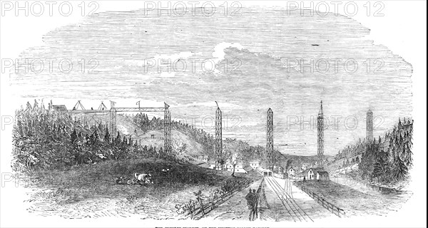 The Crumlin Viaduct, on the Western Valley Railway, 1854. Creator: Unknown.