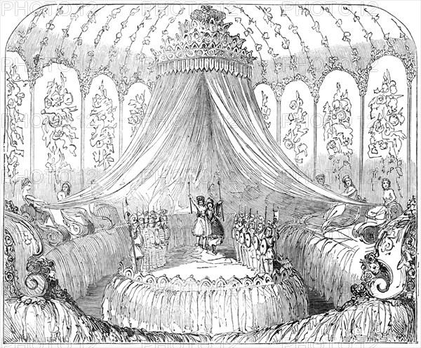 Lyceum - Scene from "King Charming; or, The Blue Bird of Paradise", 1850. Creator: Unknown.