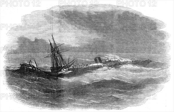 Wrecks off the Katscha, 1854. Creator: Smyth.