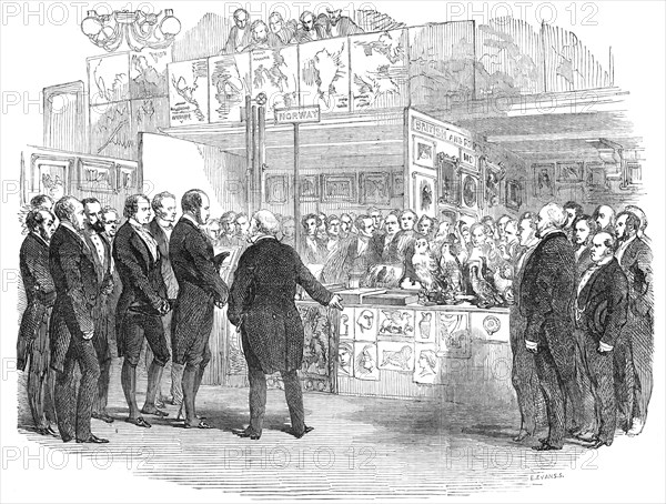 Conversazione of the Educational Exhibition, in St. Martin's-Hall, 1854. Creator: Edmund Evans.