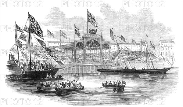 Embarkation of Her Majesty, at Hull, 1854. Creator: Unknown.