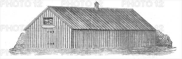 Portable Pavilion Barracks for the Troops in the Crimea, 1854. Creator: Unknown.