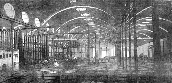 Price's Patent Candle Company - the Bromborough Pool Candle-Works - interior view..., 1854. Creator: Unknown.